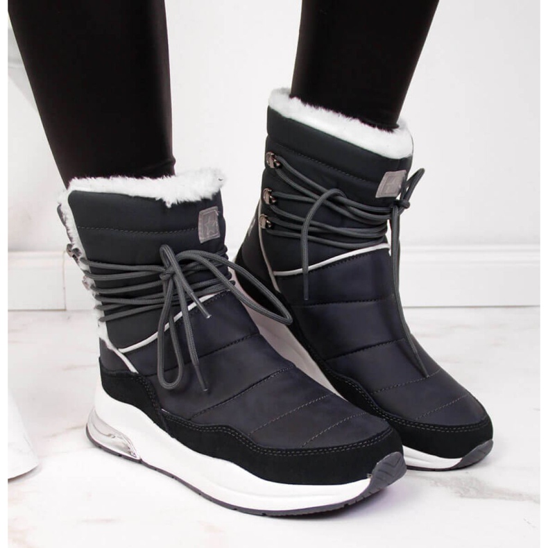 Graue isolierte Schneestiefel Big Star W II274281 2