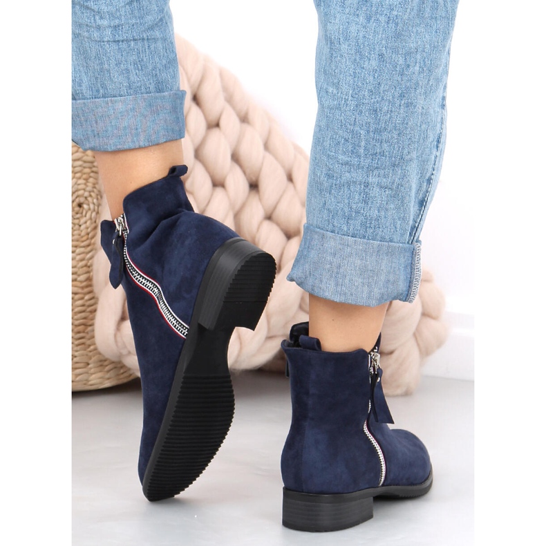 Isabel Navy Wildlederstiefel marineblau 1