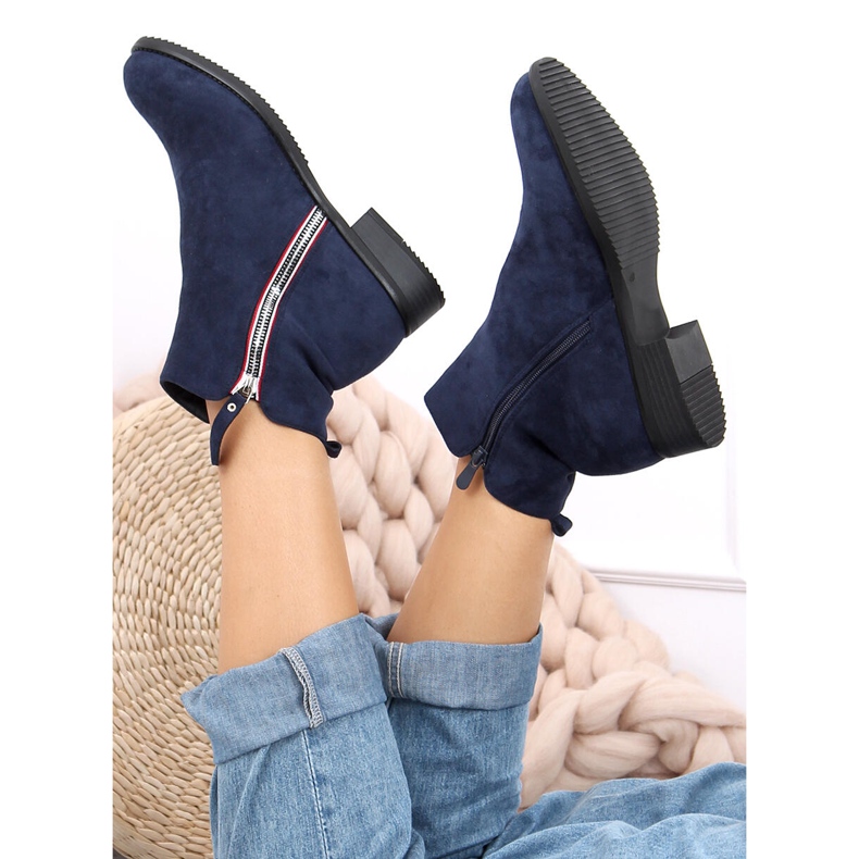 Isabel Navy Wildlederstiefel marineblau 2