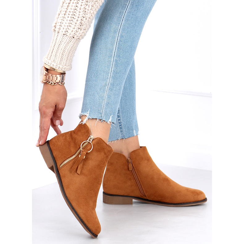 Chelsea-Stiefel für Damen Viki Camel braun 2
