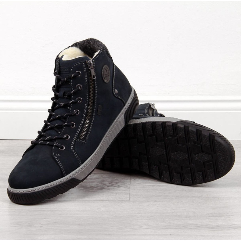 Isolierte Stiefel Rieker 38920 M marineblau navy blau 1