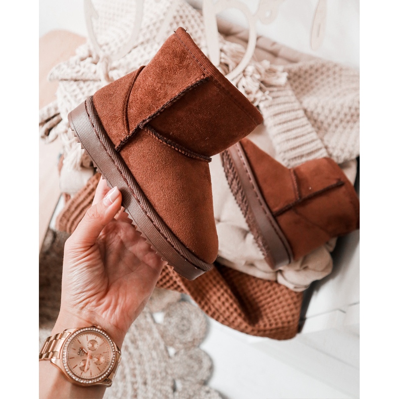 Kinder Warme Stiefel Schneestiefel Brown Gooby braun 2