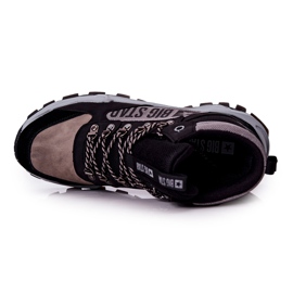 Herren Trekkingschuhe Big Star II174203 Schwarz-Grau beige 1