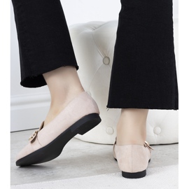 Beige Slipper mit goldenem Verreau-Ornament 2