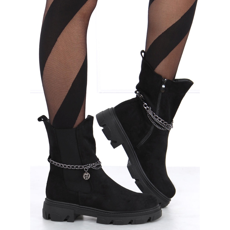 Chelsea-Boots mit hohem Schaft Hilde Black schwarz 1