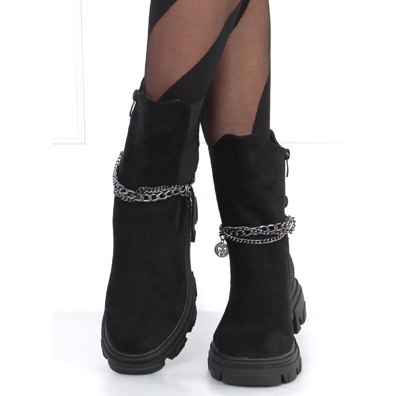 Chelsea-Boots mit hohem Schaft Hilde Black schwarz 2