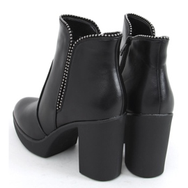 Thea Schwarze Stiefeletten mit hohem Absatz 2