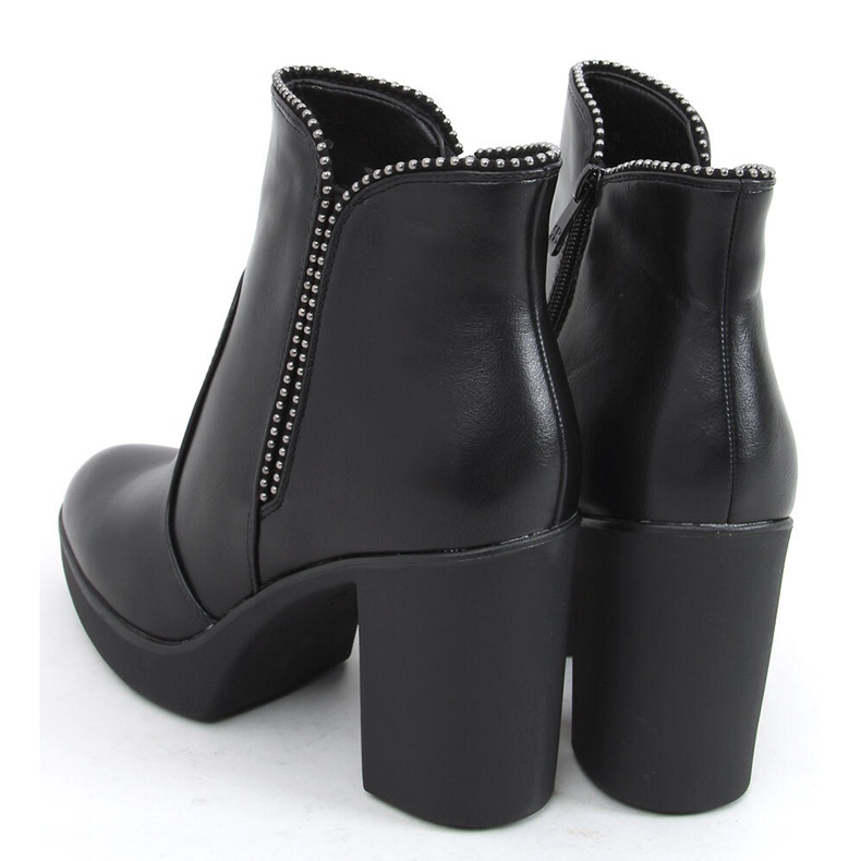 Thea Schwarze Stiefeletten mit hohem Absatz 2