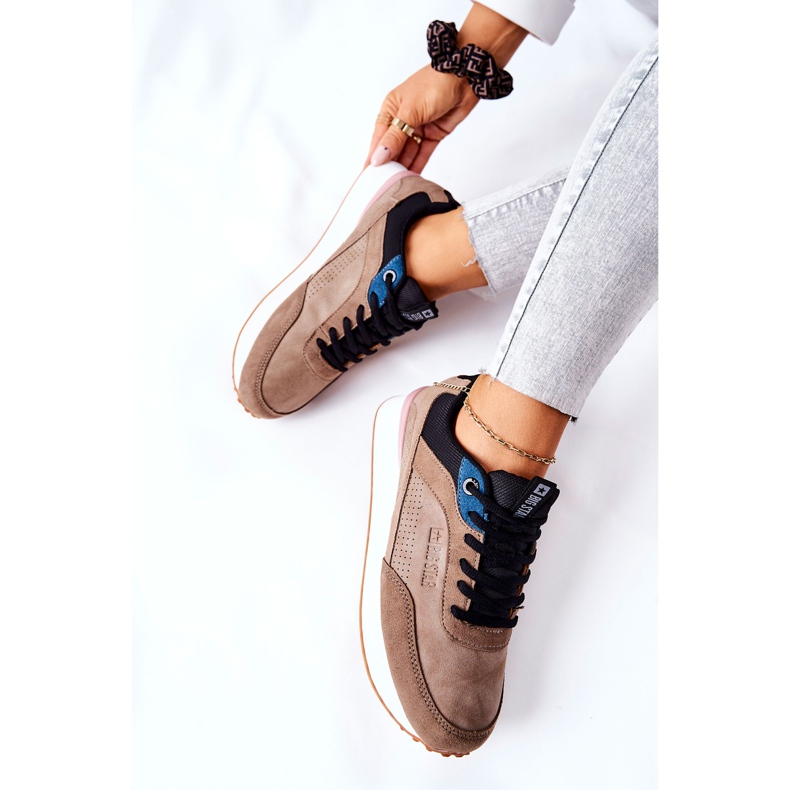 Sportschuhe Memory Foam Big Star II274407 Braun-Schwarz 1