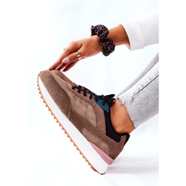 Sportschuhe Memory Foam Big Star II274407 Braun-Schwarz 2