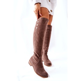 Lewski Shoes Wildlederstiefel Earth Velour 2840 beige 6