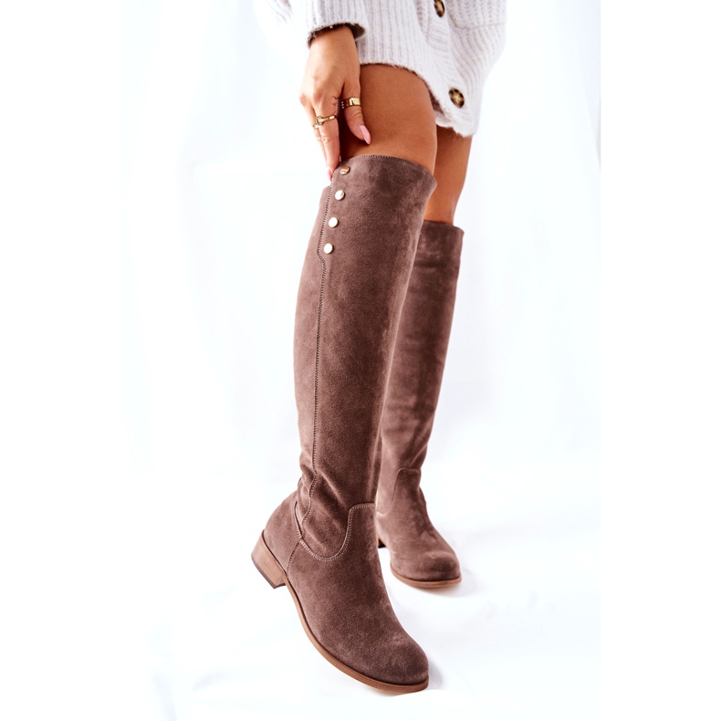 Lewski Shoes Wildlederstiefel Earth Velour 2840 beige 6