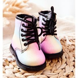 FR1 Warme Kinderstiefel mit Reißverschluss Pastel Goopy mehrfarbig 1