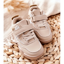 FR1 Sportschuhe aus Leder für Kinder Beige Marisa weiß 2