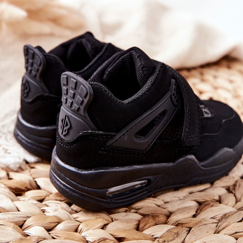 FR1 Sportschuhe aus Leder für Kinder Schwarz Marisa 1