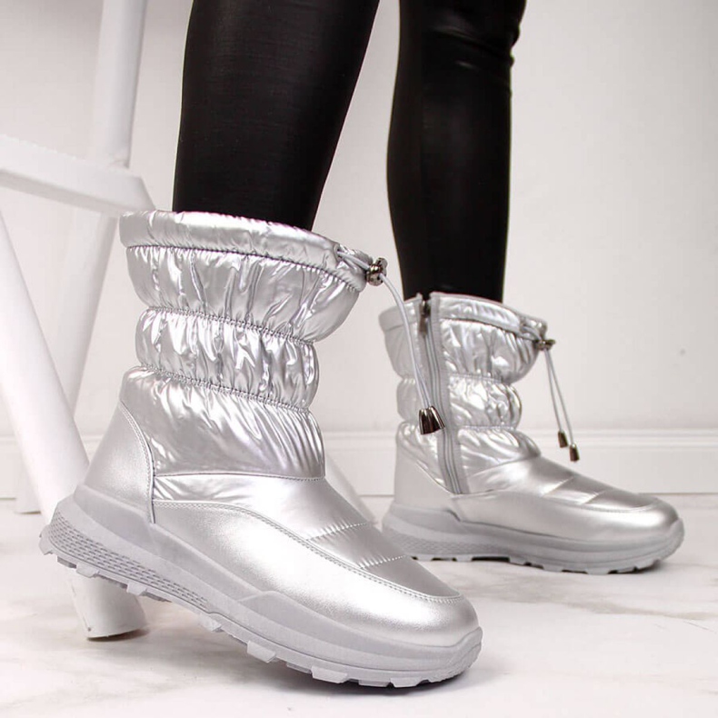 Schneeschuhe Metallic News W EVE310C silber 1