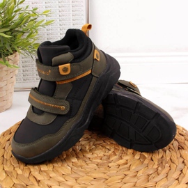 Isolierte Stiefel mit Klettverschluss McKeylor Jr JAN59B khaki weiß grün 1