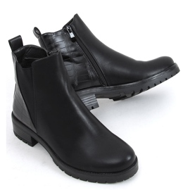 Ingrid Black Chelsea-Stiefel für Damen schwarz 1