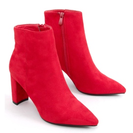 Line Rote Stiefeletten mit hohem Absatz 1