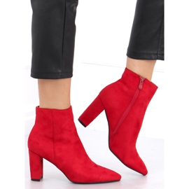 Line Rote Stiefeletten mit hohem Absatz 2