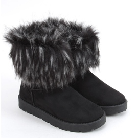 Schneestiefel mit Fell von Else Black schwarz 2