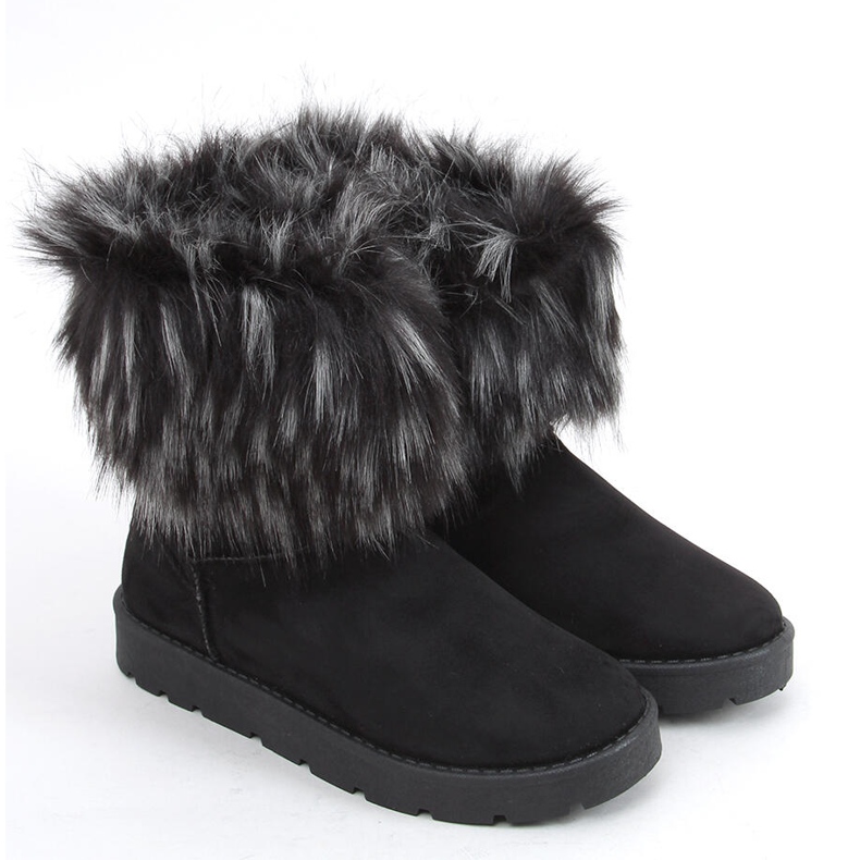 Schneestiefel mit Fell von Else Black schwarz 2