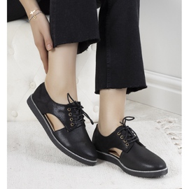 Schwarze, glänzende Karley-Schuhe 1