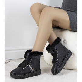 Bernal schwarze Wintersneaker 1