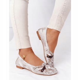 Damen Leder Ballerinas Maciejka 01358-44 Dirty Beige 3