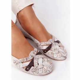 Damen Leder Ballerinas Maciejka 01358-44 Dirty Beige 5