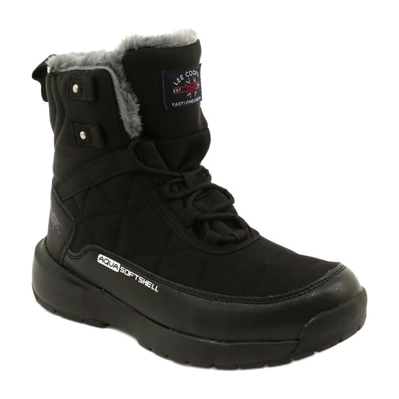 Damenschnee Stiefel auf Softshell Lee Cooper LCJ-21-17-0590L Schwarz schwarz 1