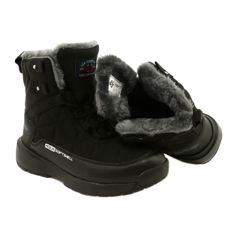 Damenschnee Stiefel auf Softshell Lee Cooper LCJ-21-17-0590L Schwarz schwarz 5