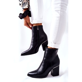 POTOCKI Klassische schwarze Airah Stiefel mit hohem Absatz 3