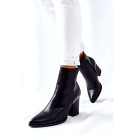 POTOCKI Klassische schwarze Airah Stiefel mit hohem Absatz 5