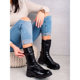 Klassische Stiefel von Sergio Leone schwarz 1