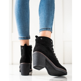 TRENDI Schnürstiefeletten schwarz 1