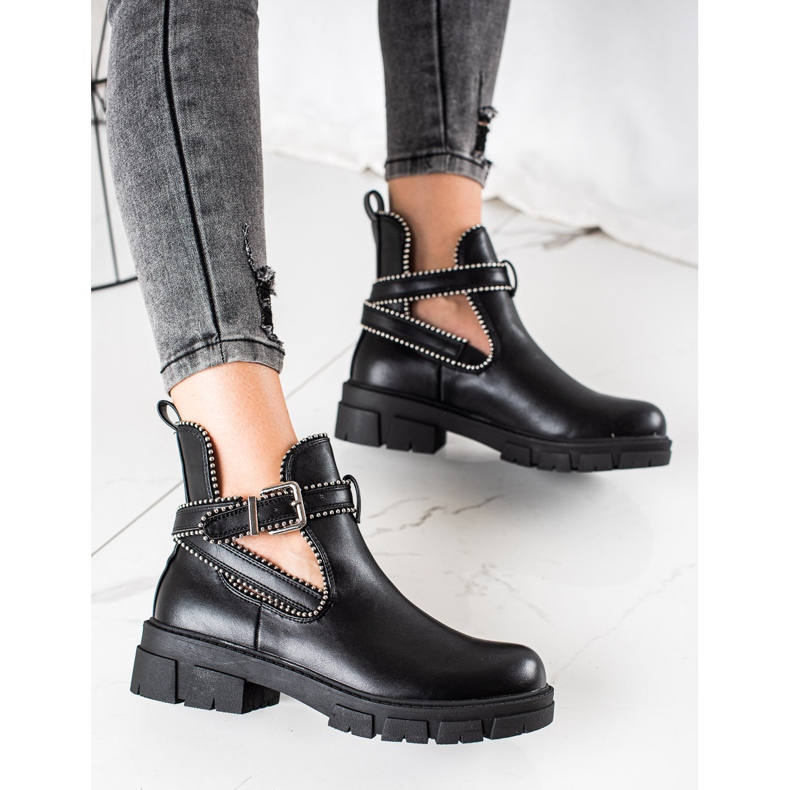 Bestelle Slip-on-Modearbeiter schwarz 2