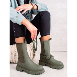 TRENDI Grüne Arbeiter mit Zierstreifen 1