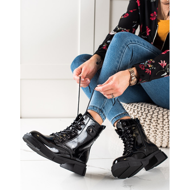 Goodin Klassische lackierte Arbeiter schwarz 1