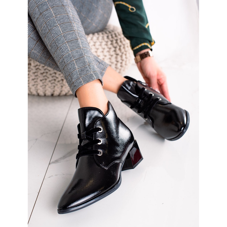 Stiefel mit niedrigem Absatz von Sergio Leone schwarz 2