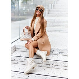 PE1 Hohe Stiefel Workery Beige Rozelle 2