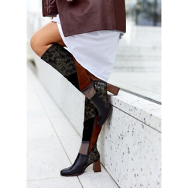 Maciejka Braune Stiefel mit Reißverschluss 05240-02 schwarz 1