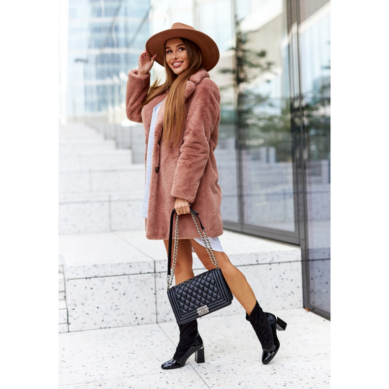 Lederstiefel auf einem Pfosten Laura Messi schwarz 2262 1