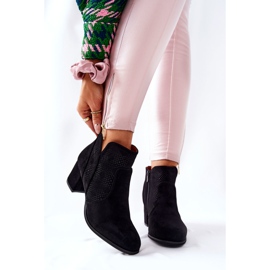 PE1 Schwarze Wildlederstiefel an der Ferse Elisea 1