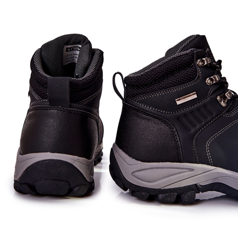 PE1 Herren Schwarz Warm Trekkingschuhe Dannis 1