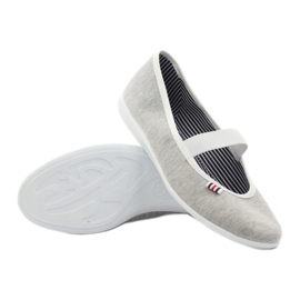 Ballerinas für Damen Befado 493q sz weiß mehrfarbig grau 4