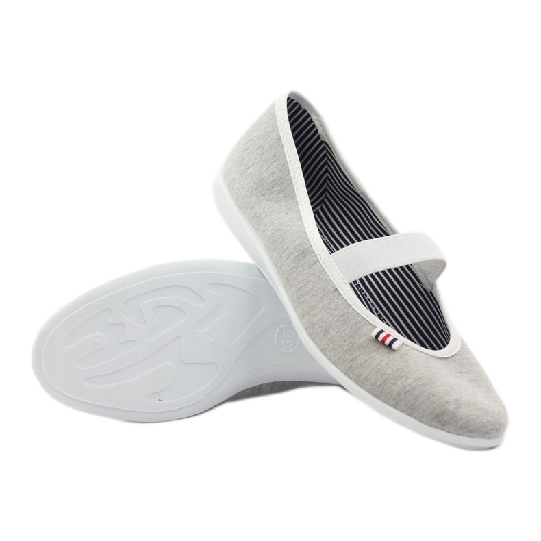 Ballerinas für Damen Befado 493q sz weiß mehrfarbig grau 4