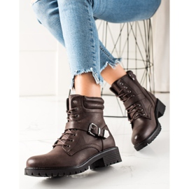 Anesia Paris Braune Arbeiter mit Schnalle 1