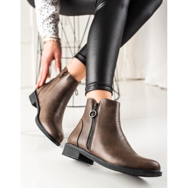 TRENDI Modische braune Stiefel 1