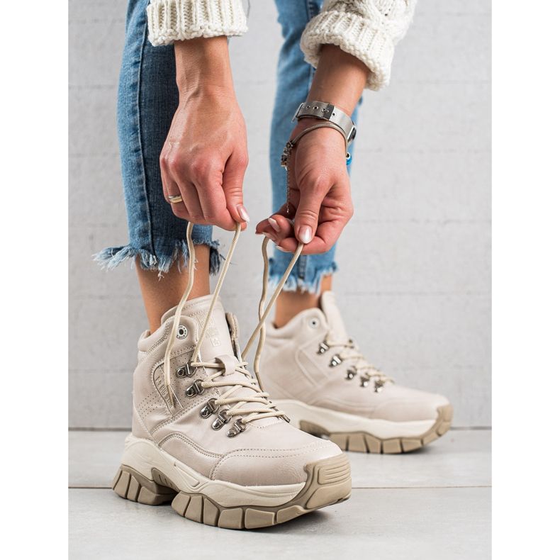 Damenstiefel Big Star II274331 beige 2